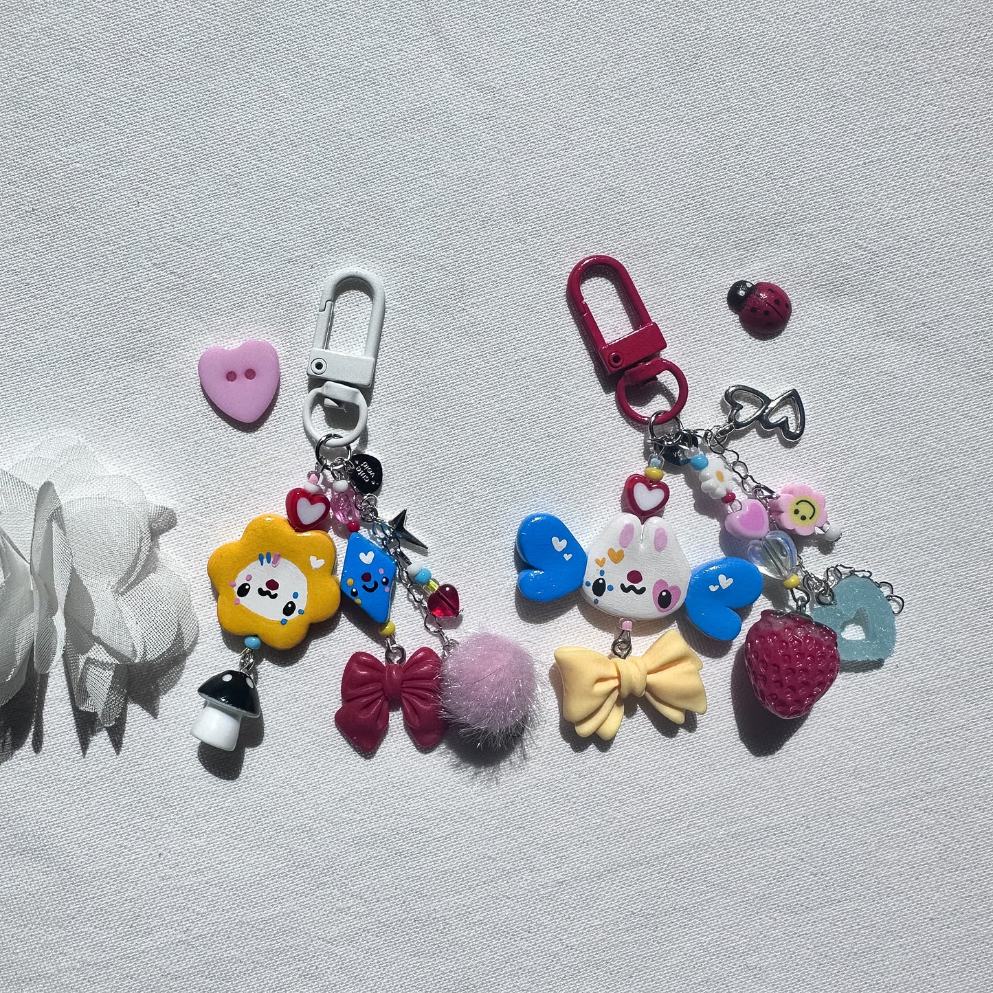 Silly Clown Clay Keychains