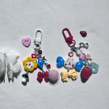 Silly Clown Clay Keychains