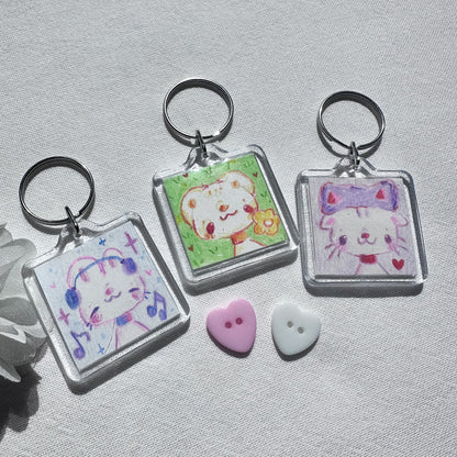 Cutevoid Art Keychain