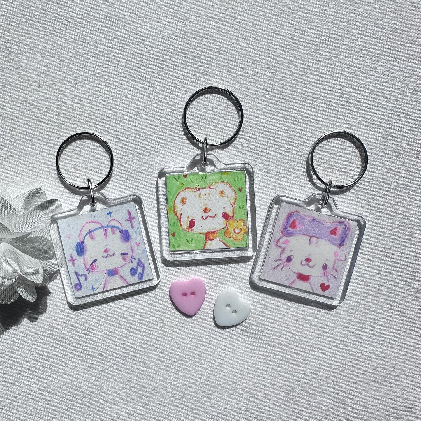 Cutevoid Art Keychain
