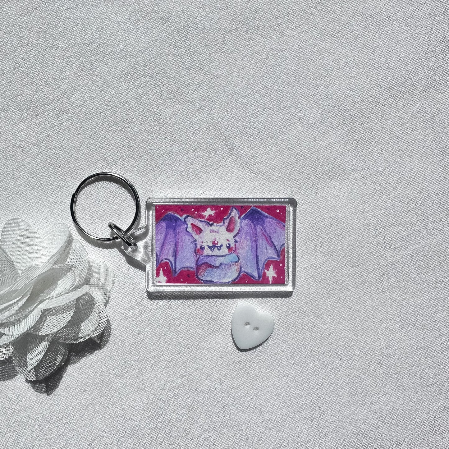 Cute Bat Keychain