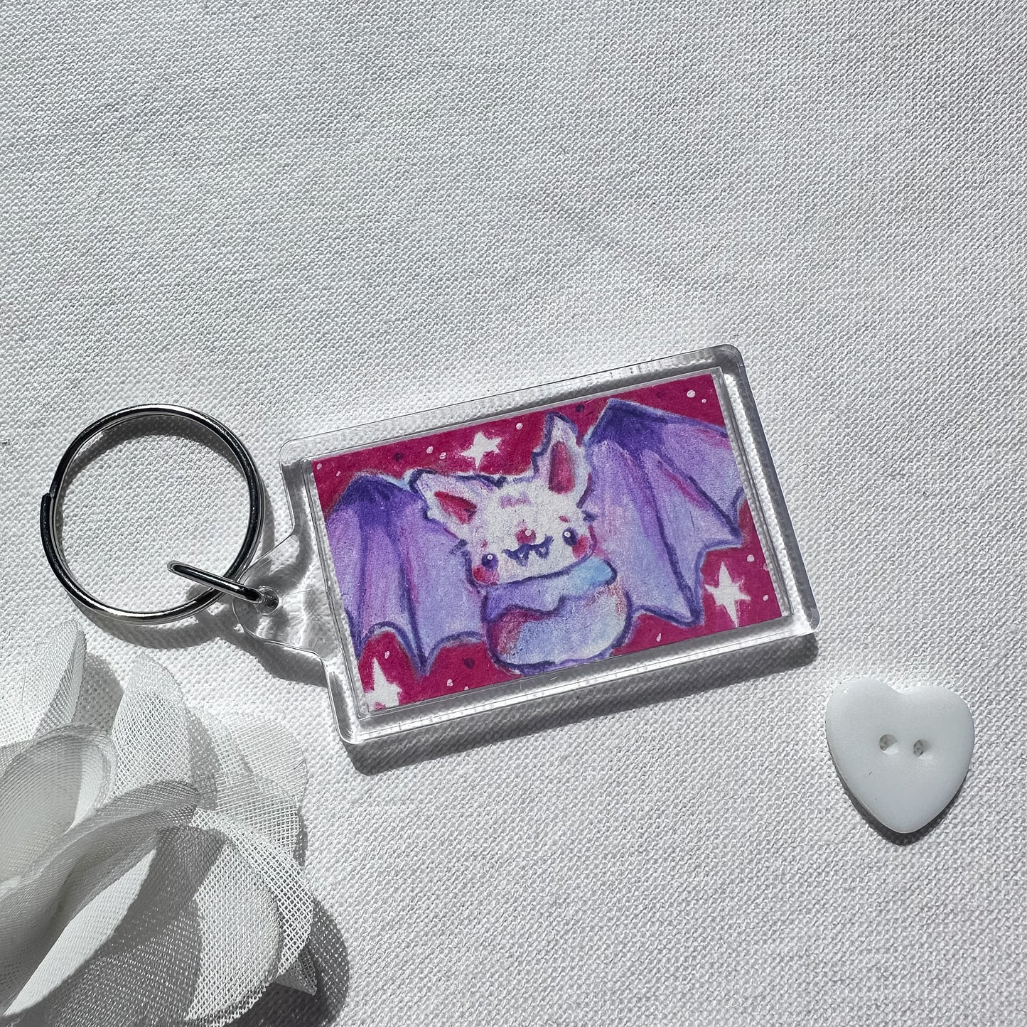 Cute Bat Keychain