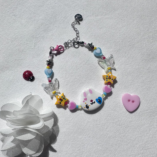 Silly Clown Clay Bracelet