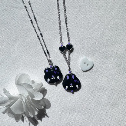 Black Clay Necklaces