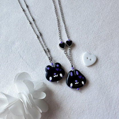 Black Clay Necklaces