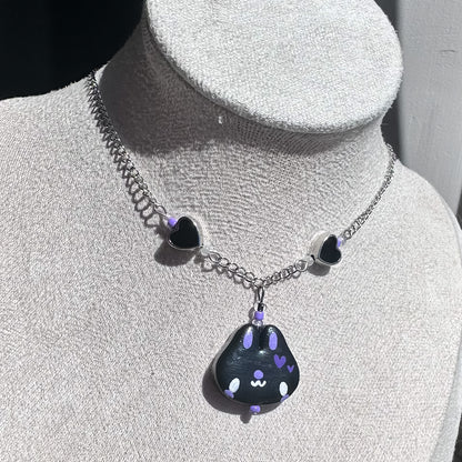 Black Clay Necklaces