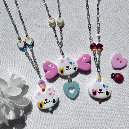 Clown Clay Necklaces
