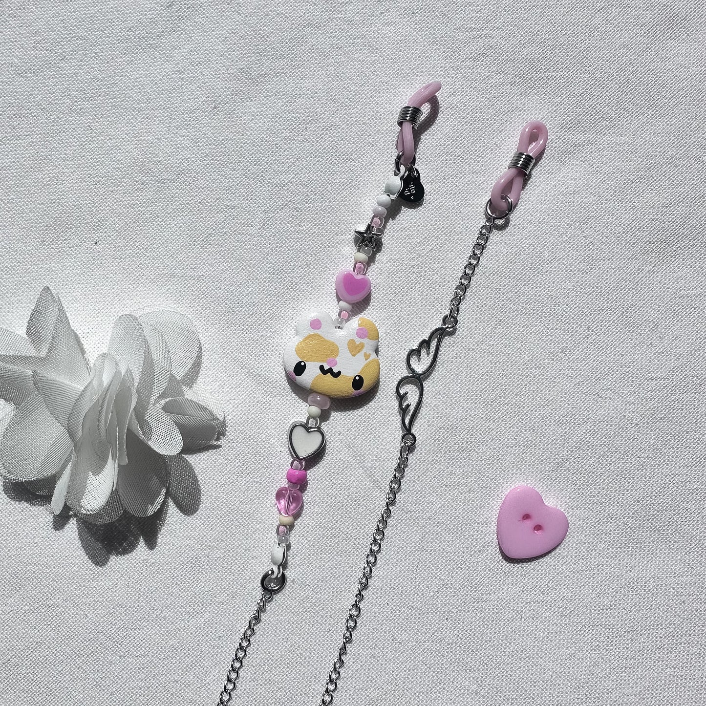 Yellow Cow Clay Sunglass Strap