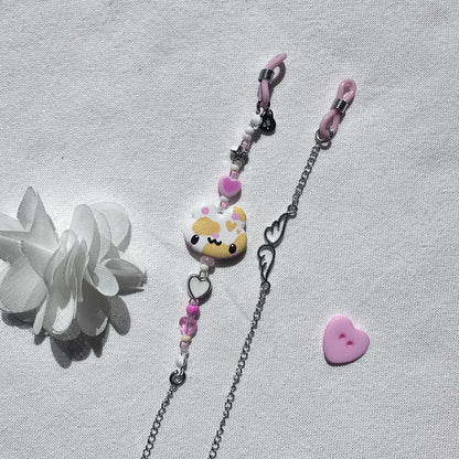 Yellow Cow Clay Sunglass Strap