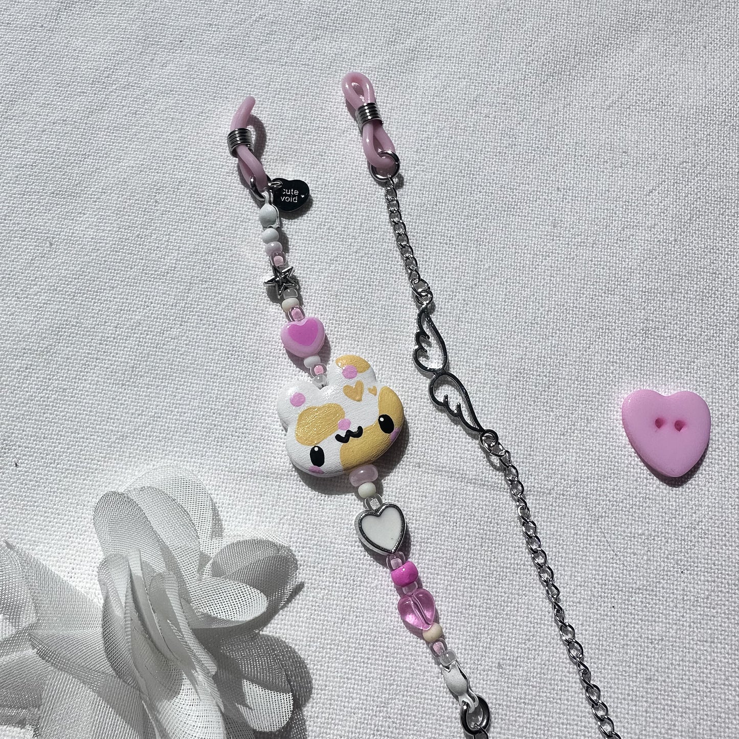Yellow Cow Clay Sunglass Strap