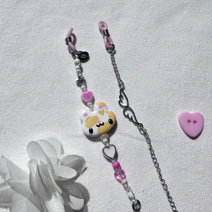 Yellow Cow Clay Sunglass Strap