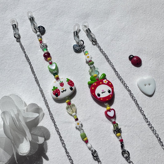 Strawberry Clay Sunglass Straps