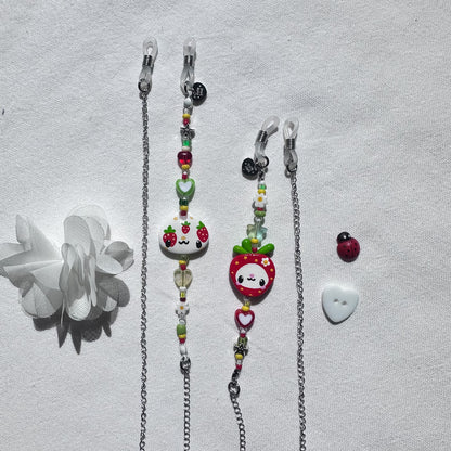 Strawberry Clay Sunglass Straps