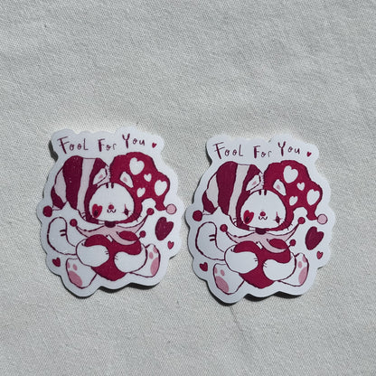 Fool For You Glitter Sticker