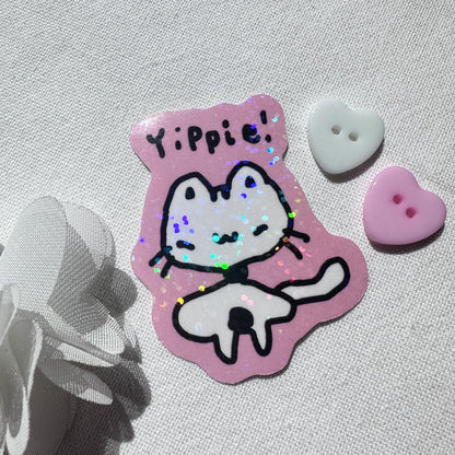 Yippie! Holo Sticker