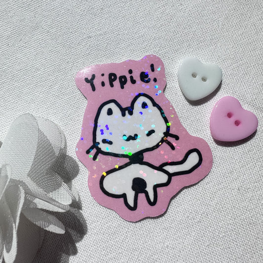 Yippie! Holo Sticker