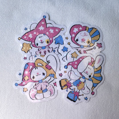 Star Clowns Holo Stickers