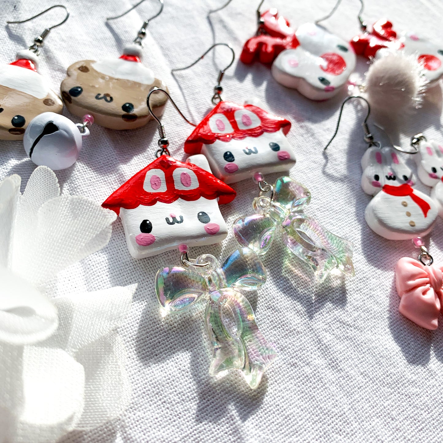 Christmas Clay Earrings