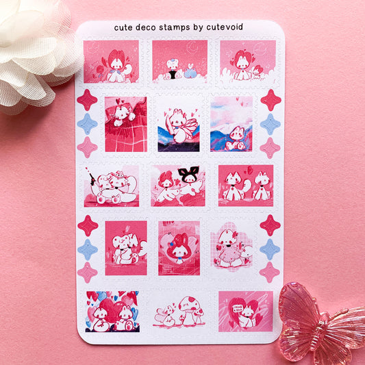 Cute Deco Stamps Stickersheet