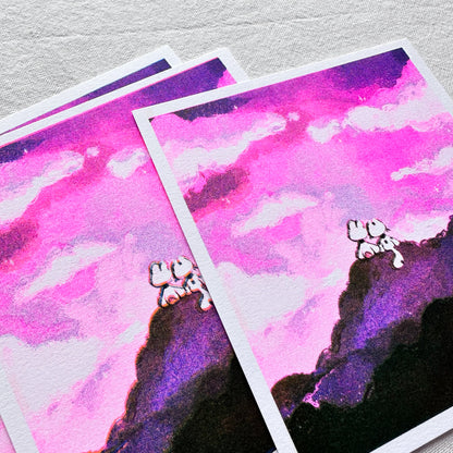 Pink Sky Riso Print