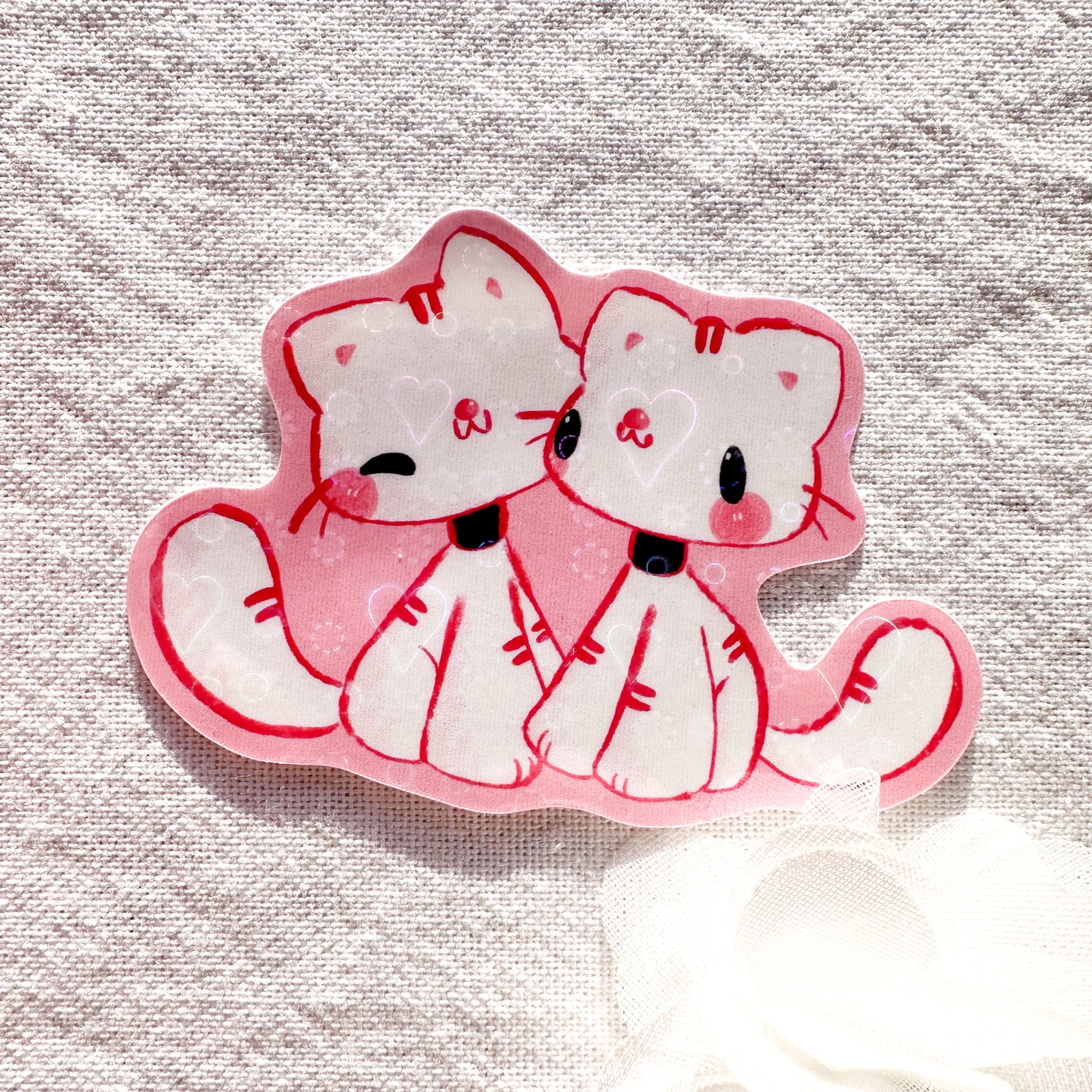 Love Kitties Holo Sticker