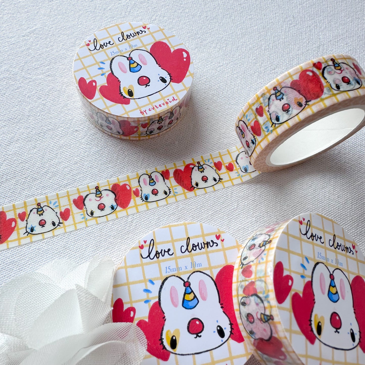 Love Clowns Washi Tape