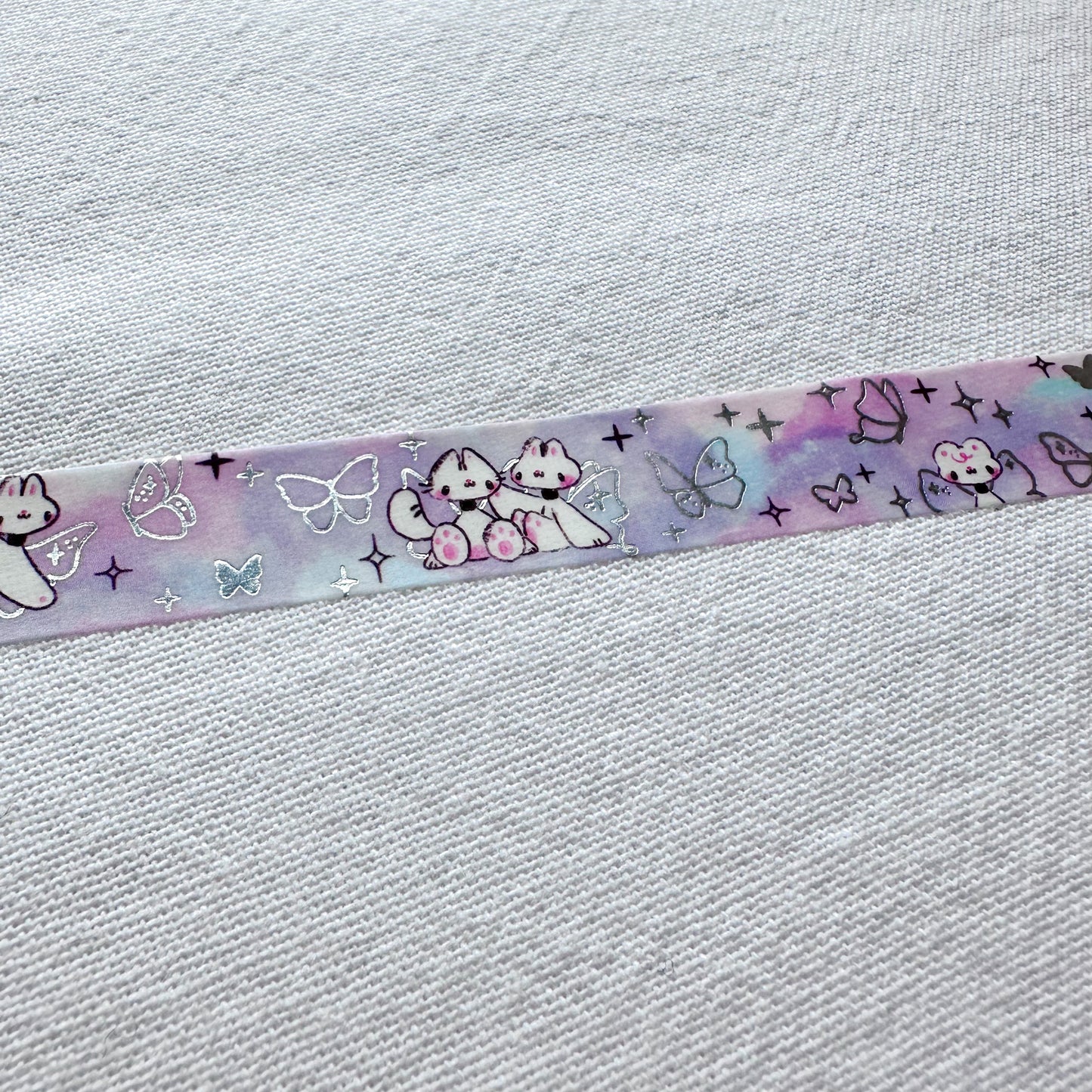 Butterfly Babies Silver Foil Washi Tape