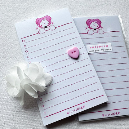 Cozy Milo Memo Pad