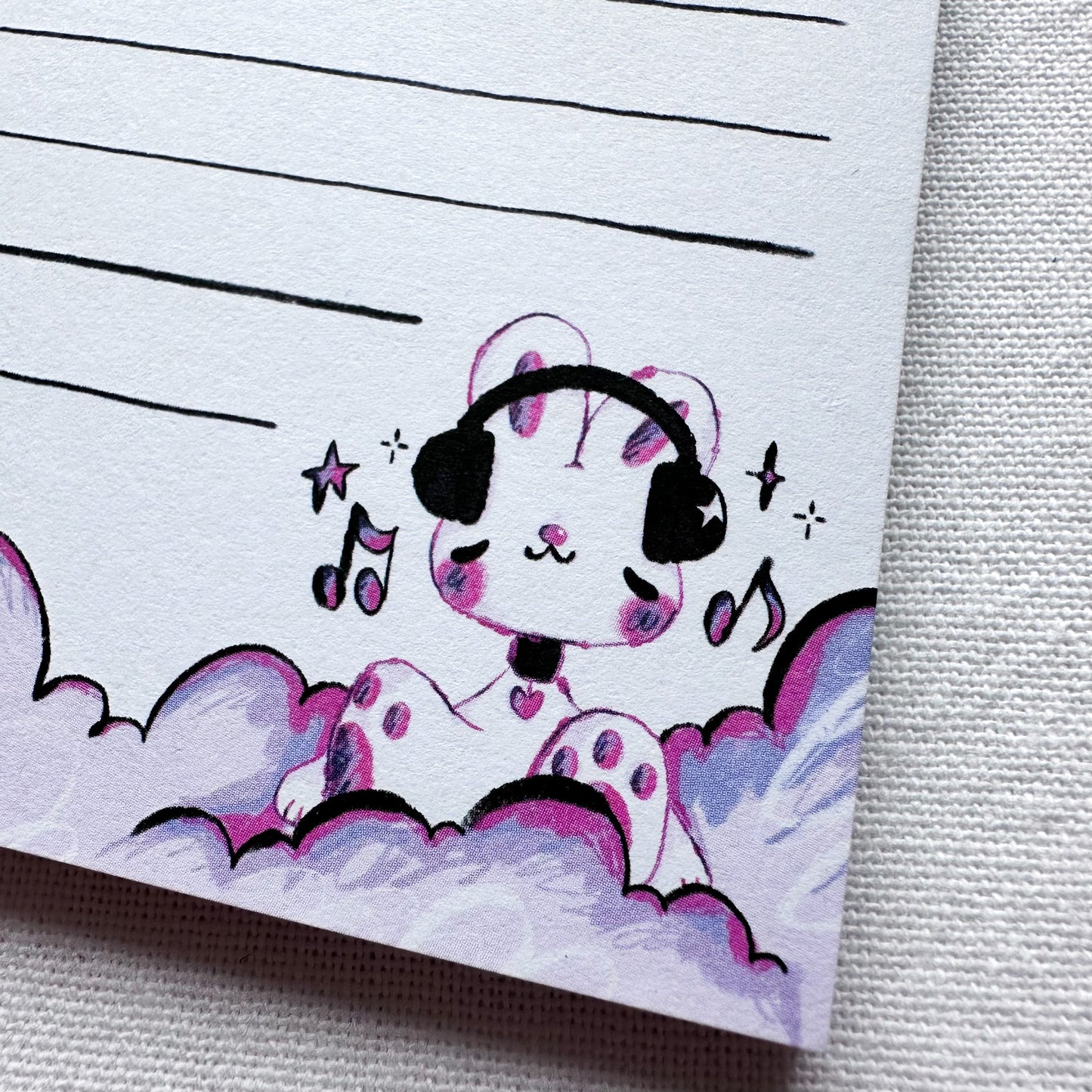 Music Bunny Memo Pad