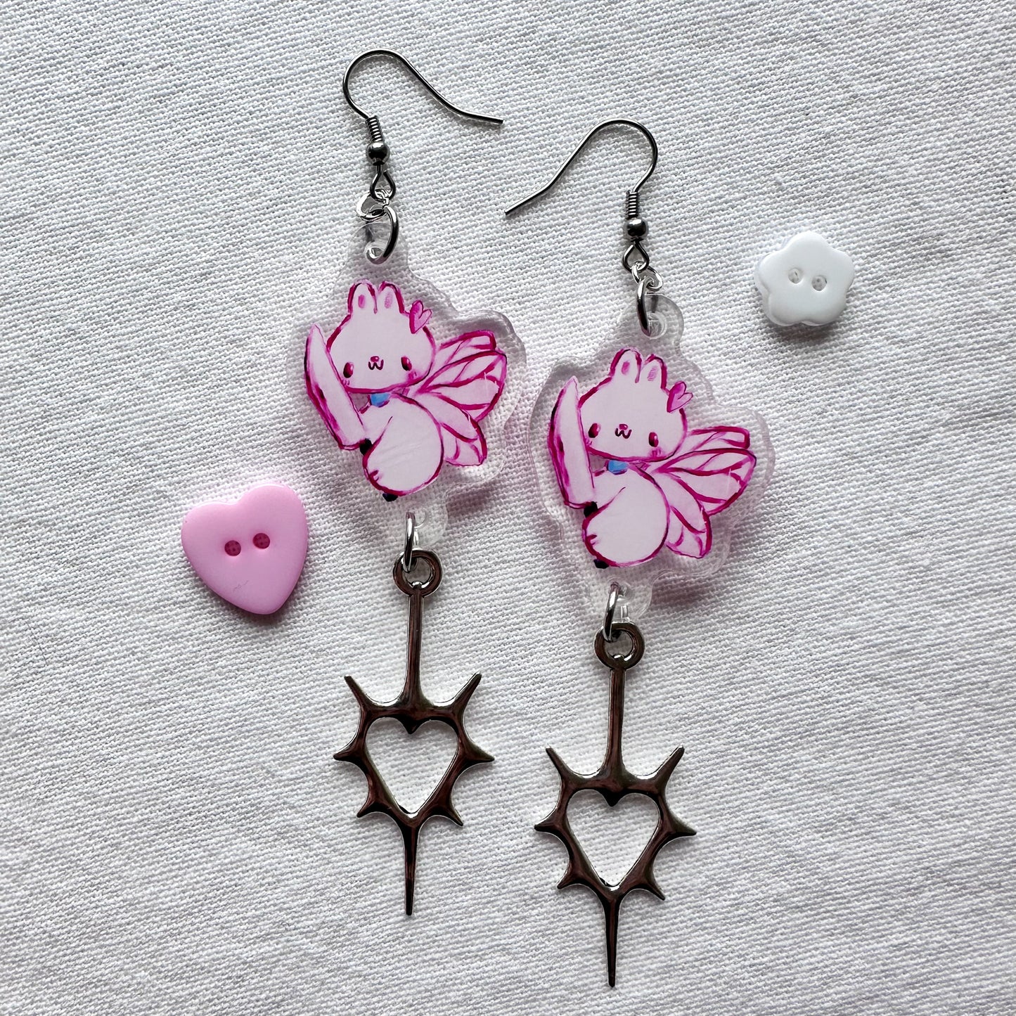 Evil Mako Acrylic Earrings