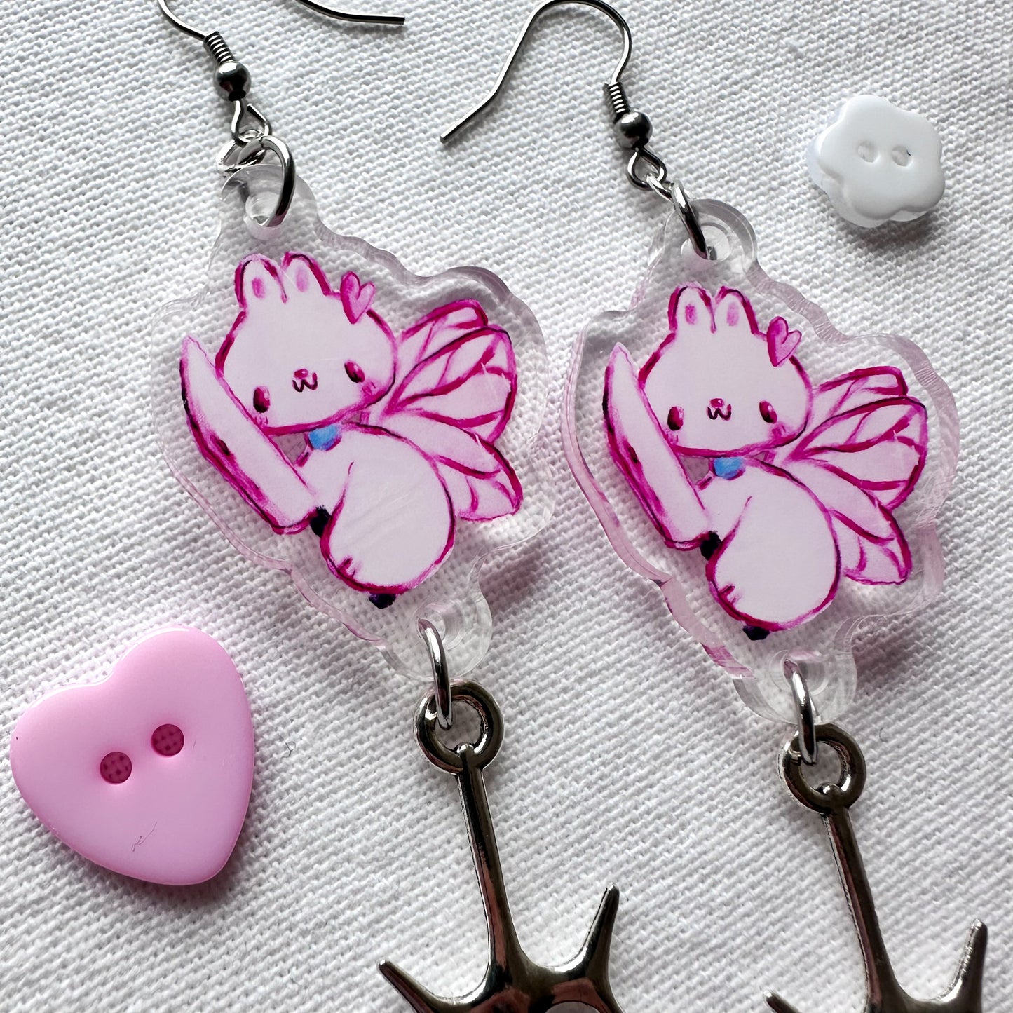 Evil Mako Acrylic Earrings