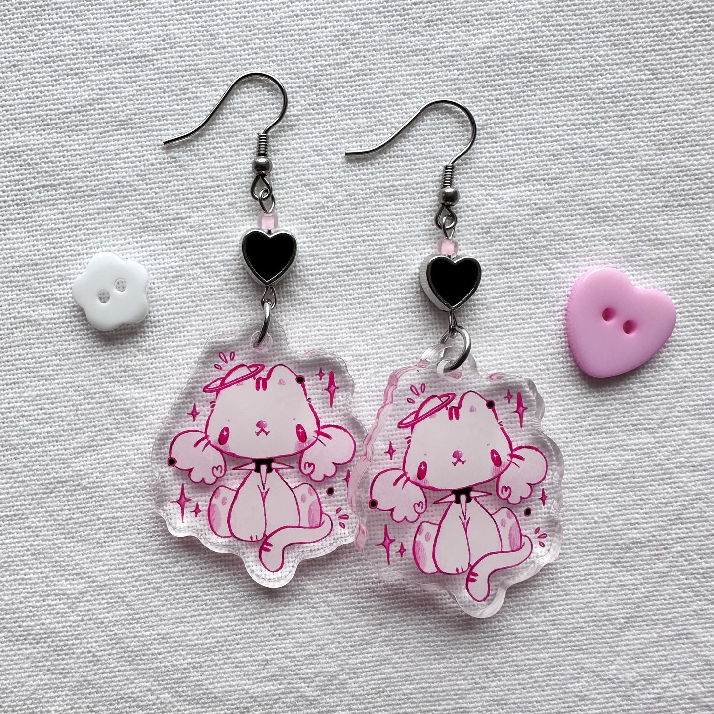 Angel Zora Acrylic Earrings