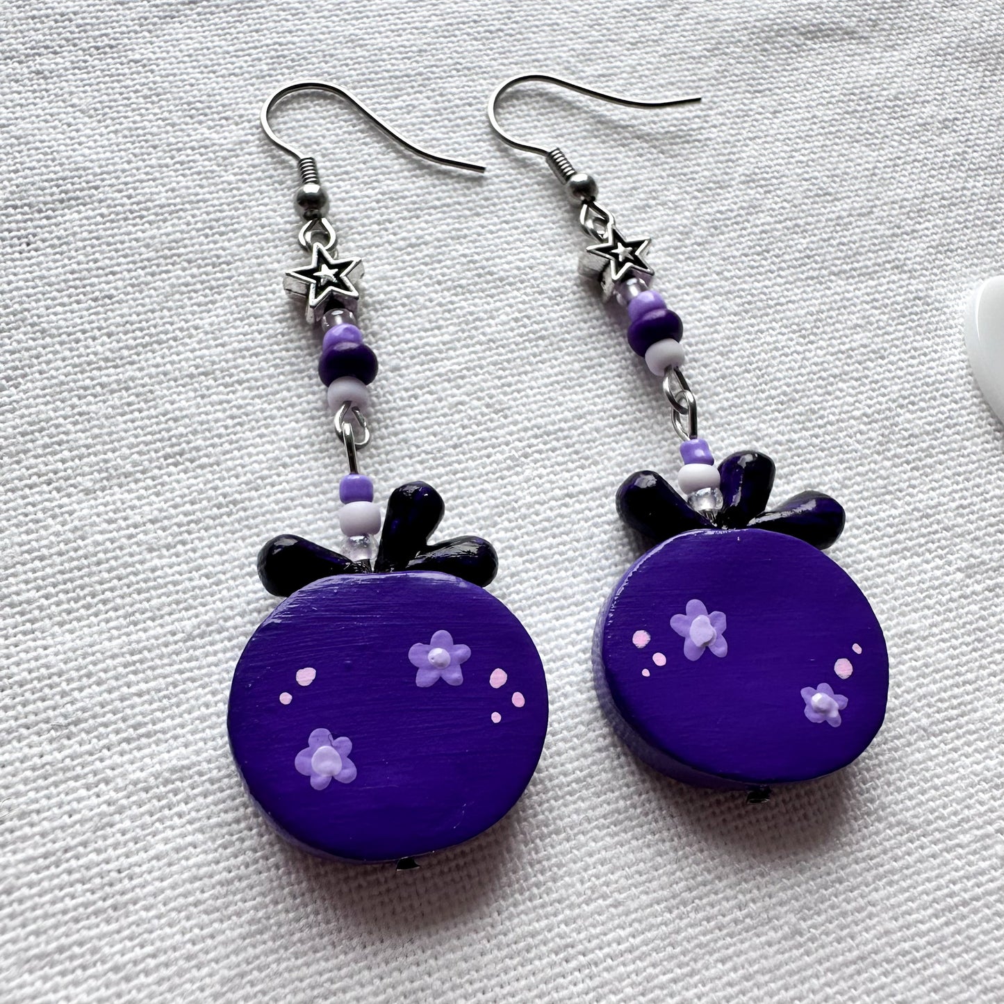 Blueberry Clay Earrings