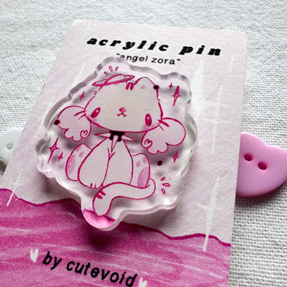 Angel Zora Acrylic Pin