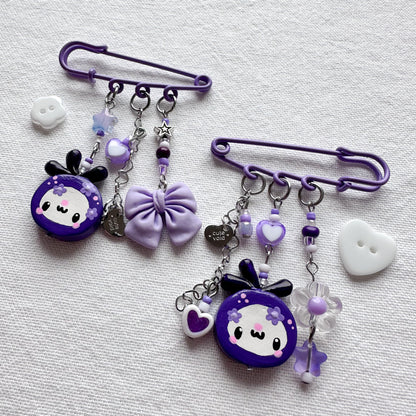 Blueberry Safety Pins