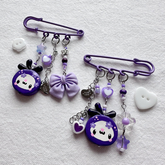 Blueberry Safety Pins