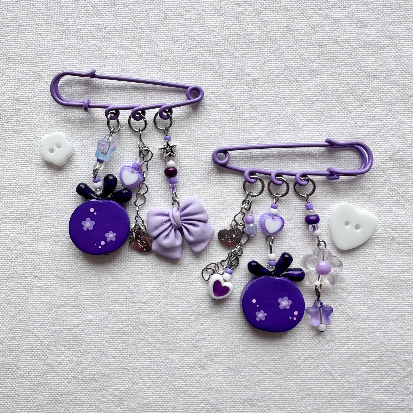 Blueberry Safety Pins