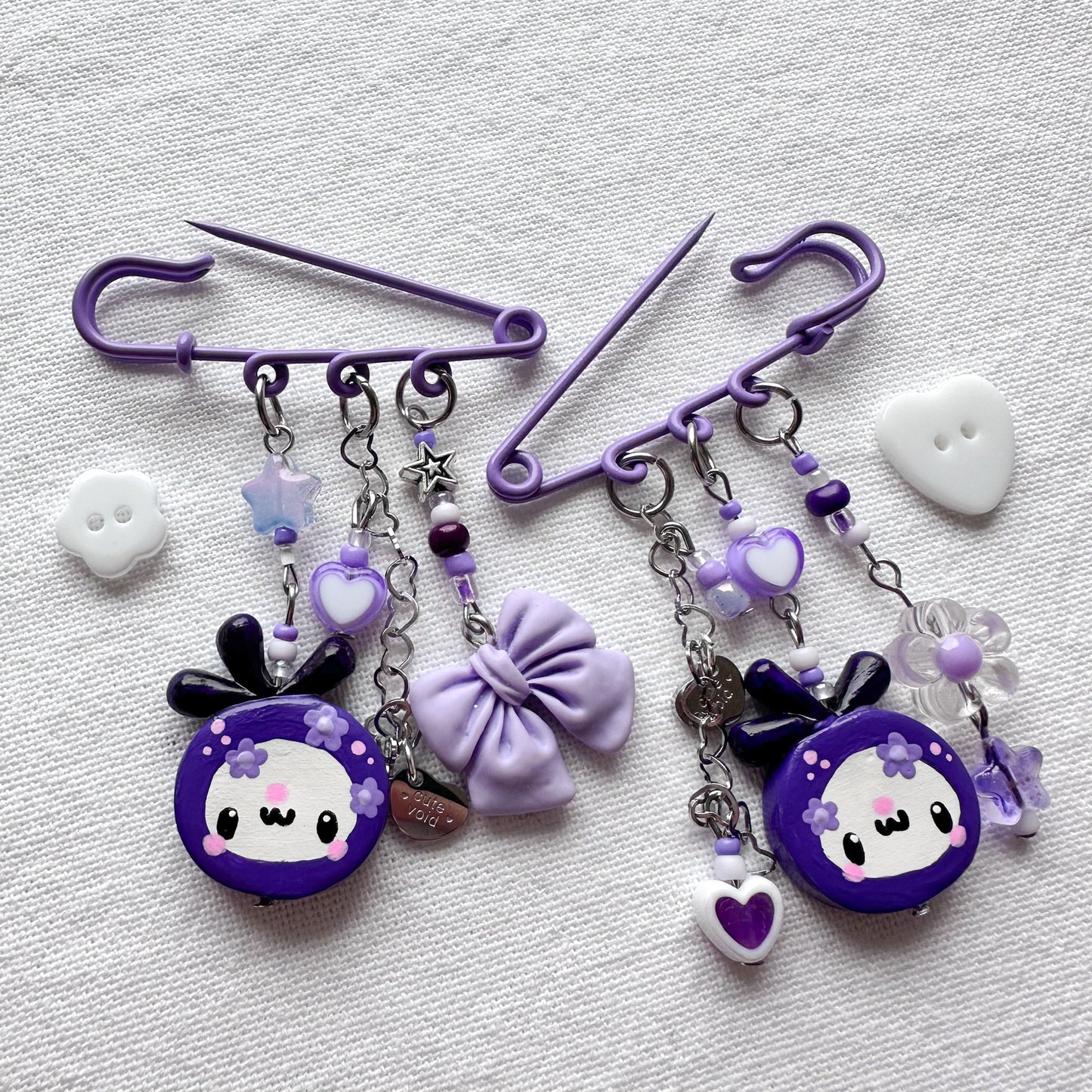 Blueberry Safety Pins