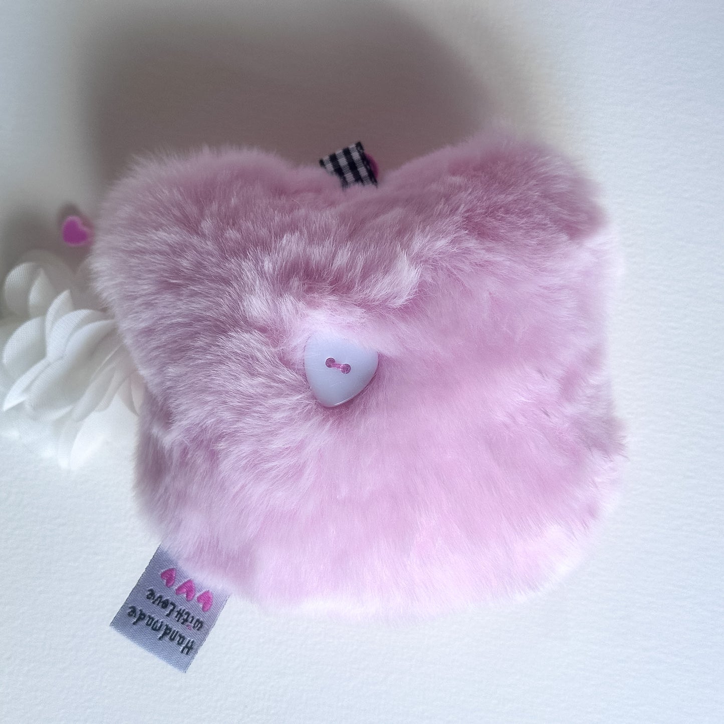 Pink Cat Plush Charm