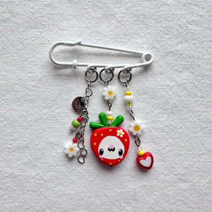 Strawberry Safety Pins