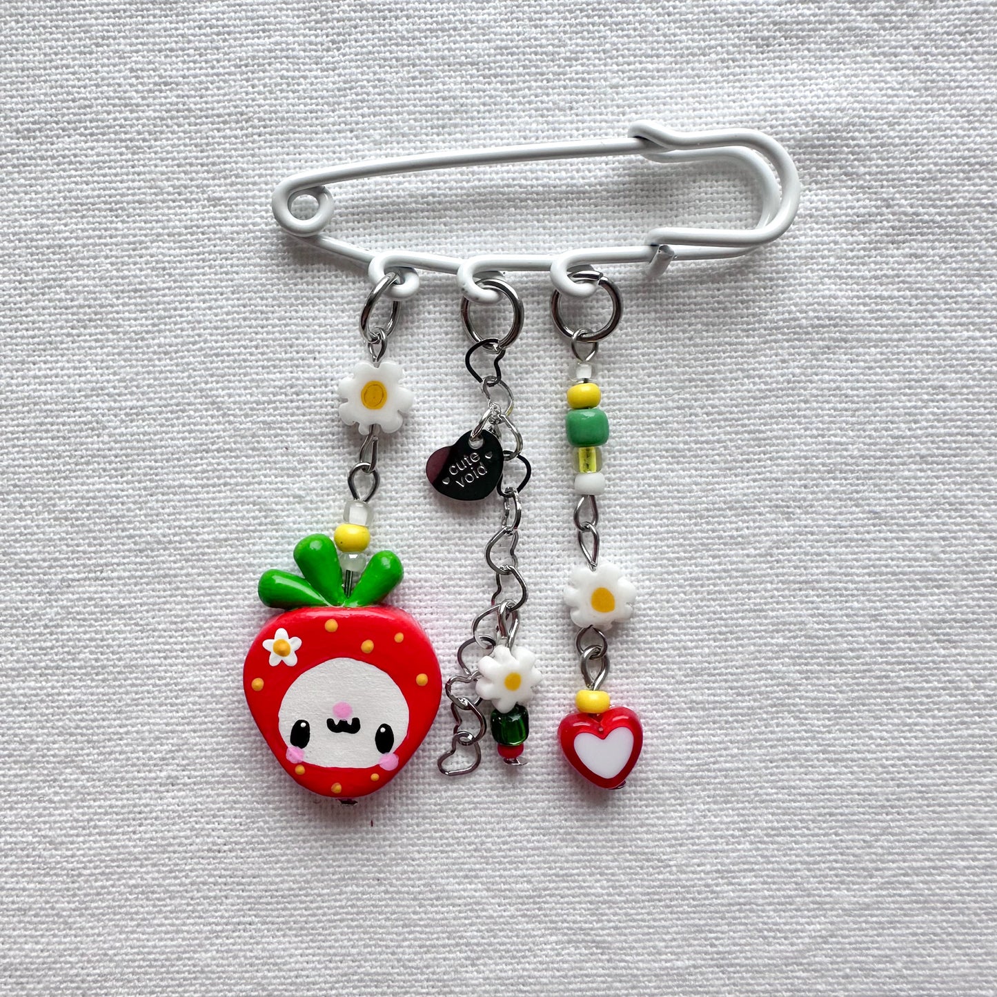 Strawberry Safety Pins