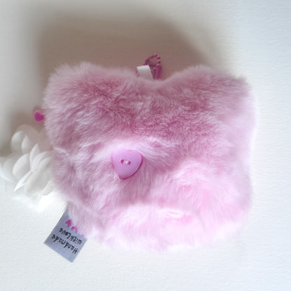 Light Pink Cat Plush Charm