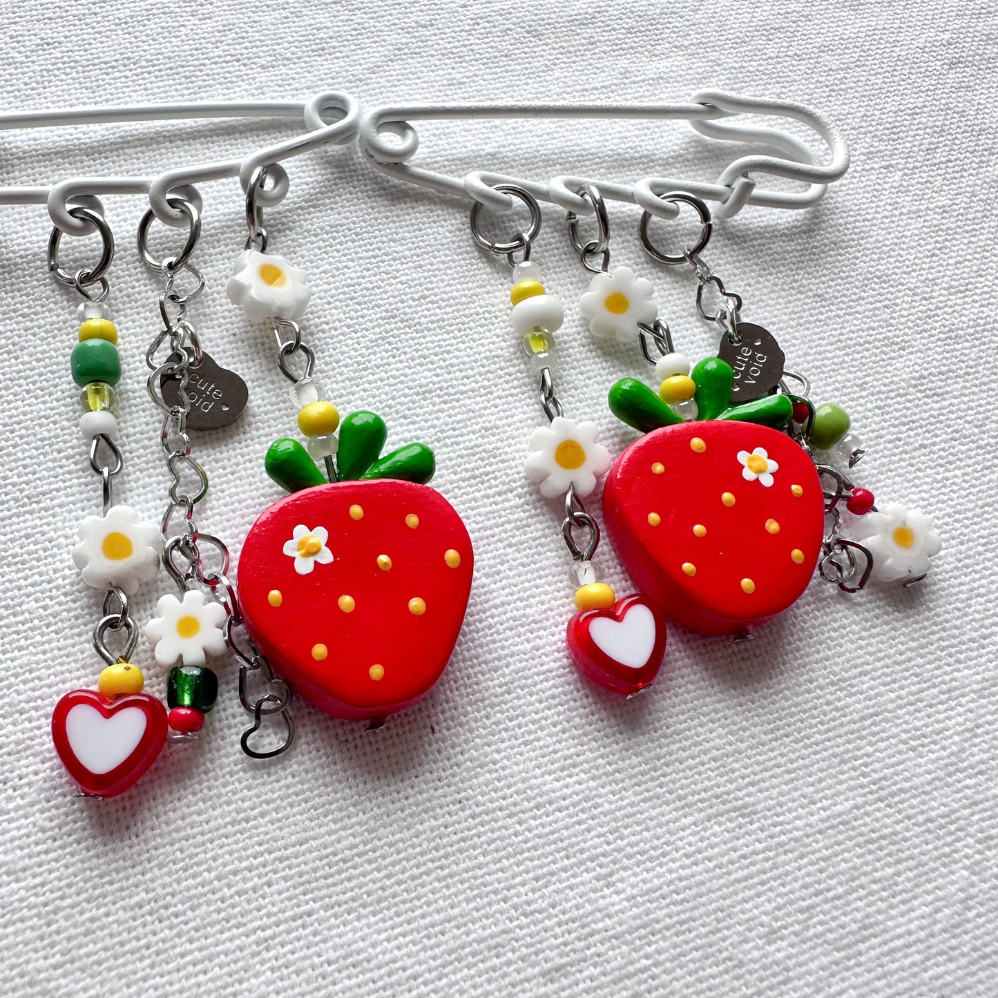 Strawberry Safety Pins