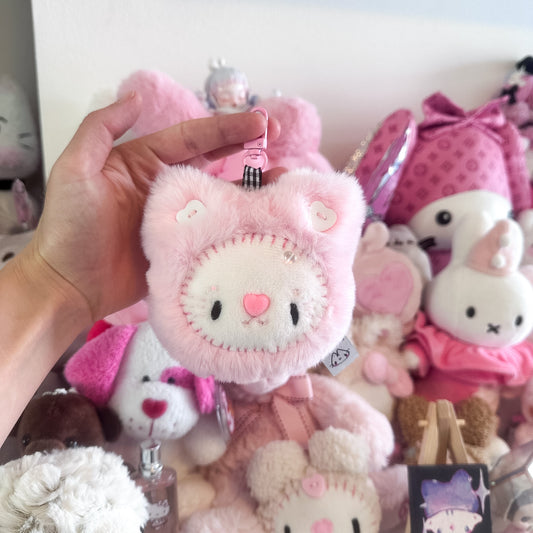 Pink Cat Plush Charm