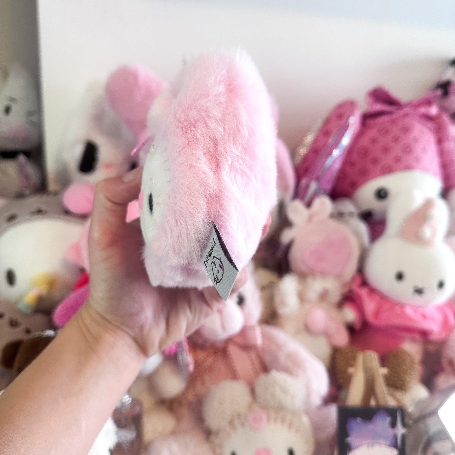 Pink Cat Plush Charm