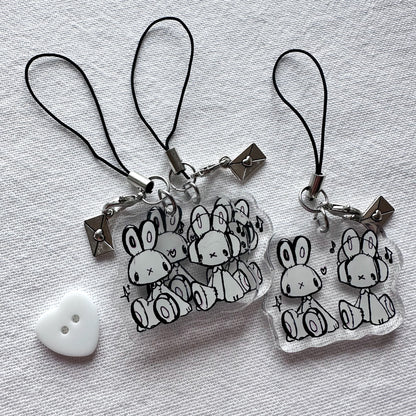 Bunnies Acrylic Charm