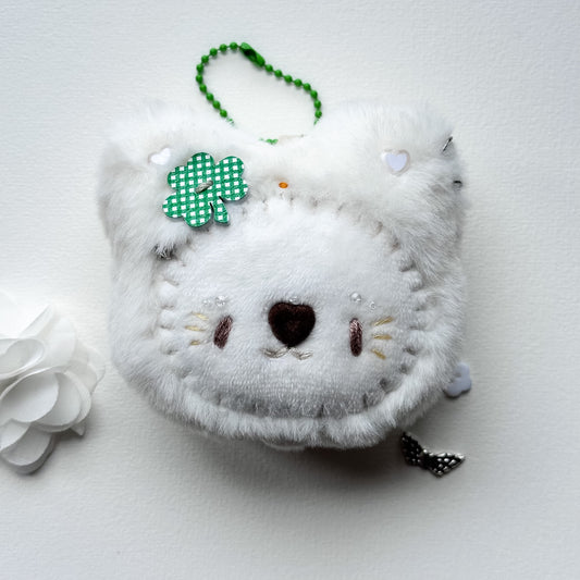 Lucky Cat Plush Charm