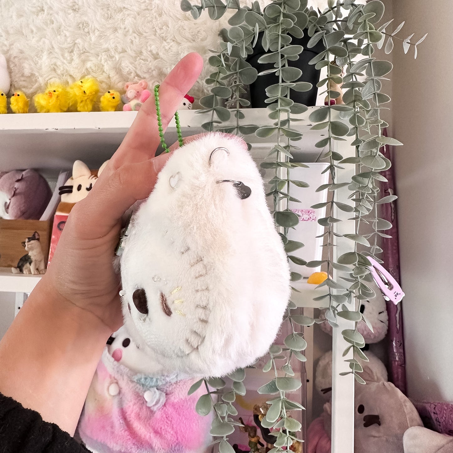 Lucky Cat Plush Charm