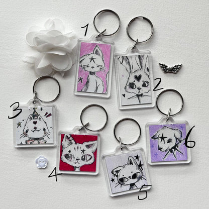 Doodle Keychains