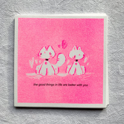 Neon Pink Riso Prints